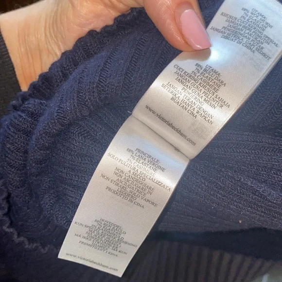 🔥❤️ EUC Victoria Beckham Mock Turtleneck Midi Sweater Dress - Picture 13 of 14